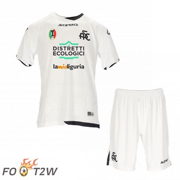 Maillot de Foot Spezia Calcio Enfant Domicile Blanc 2022/2023