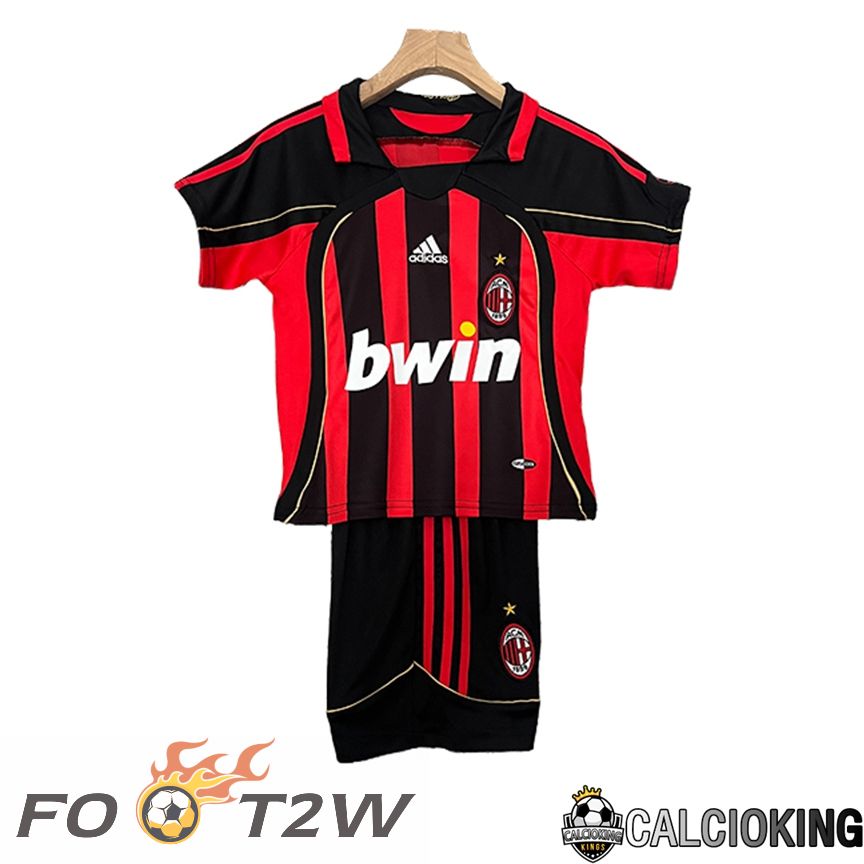 Maillot De Foot AC Milan Retro Enfant Domicile 2006/2007