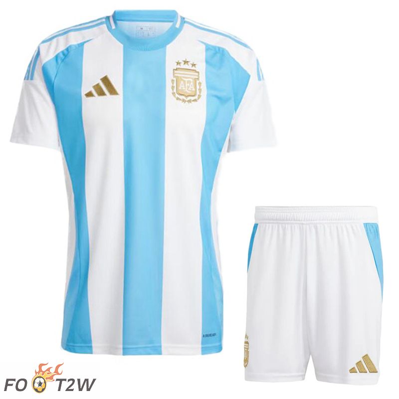 Ensemble Maillot Foot Argentine Domicile + Shorts 2024/2025