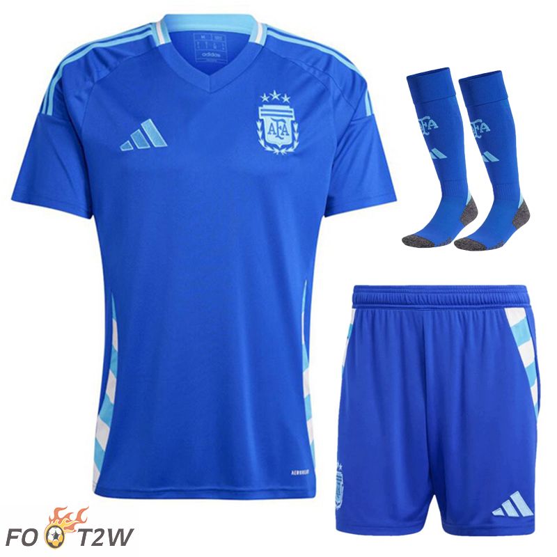 Ensemble Maillot Foot Argentine Exterieur (Shorts + Chaussettes) 2024/2025