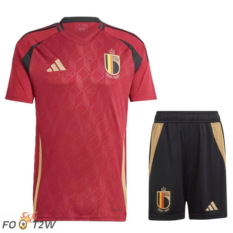 Ensemble Maillot Foot Belgique Domicile + Shorts 2024/2025