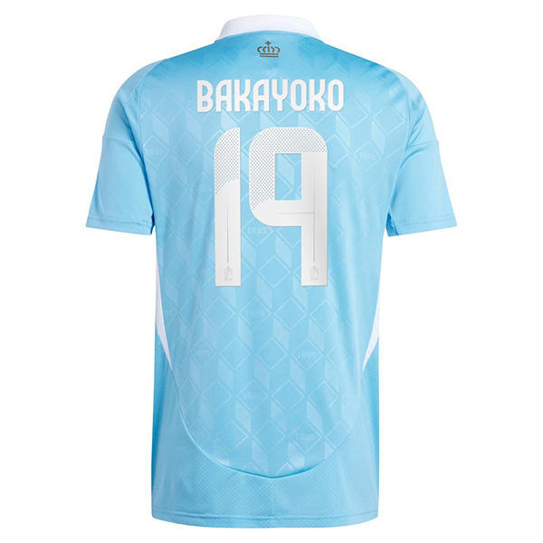 Maillot Equipe De Belgique (Bakayoko 19) Exterieur Uefa Euro 2024