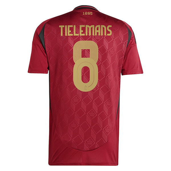 Maillot Equipe De Belgique (Tielemans 8) Domicile Uefa Euro 2024