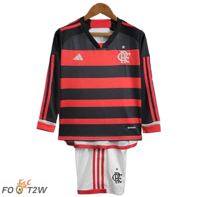 Maillot De Foot Flamengo Enfant Domicile Manches Longues 2024/2025