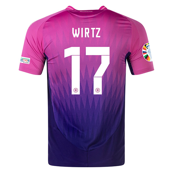 Maillot Equipe De Allemagne (Wirtz 17) Exterieur Uefa Euro 2024