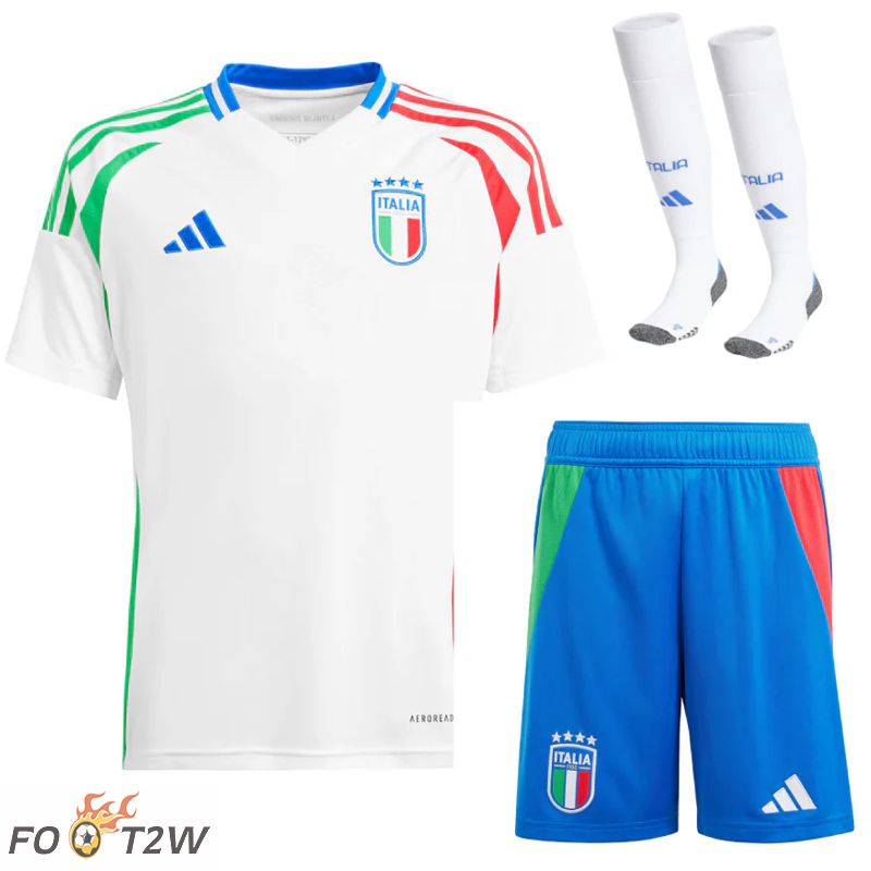 Ensemble Maillot Foot Italie Exterieur (Shorts + Chaussettes) 2024/2025