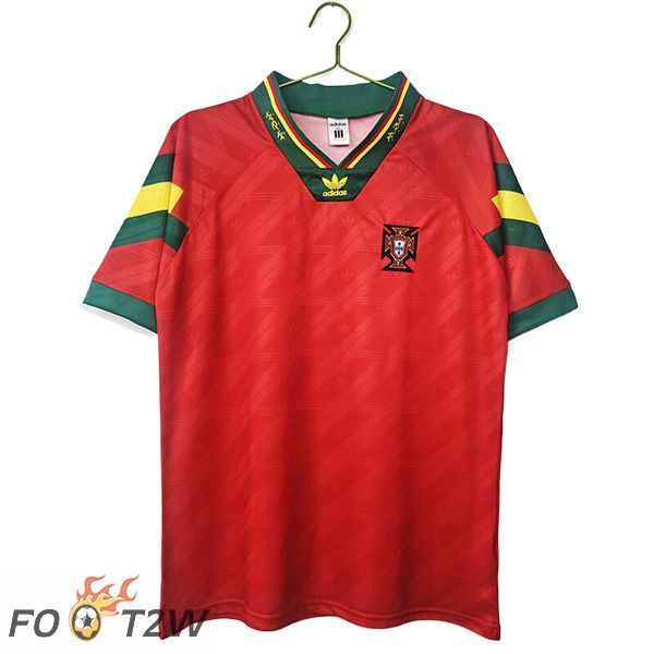 Maillot De Foot Portugal Retro Domicile 1992