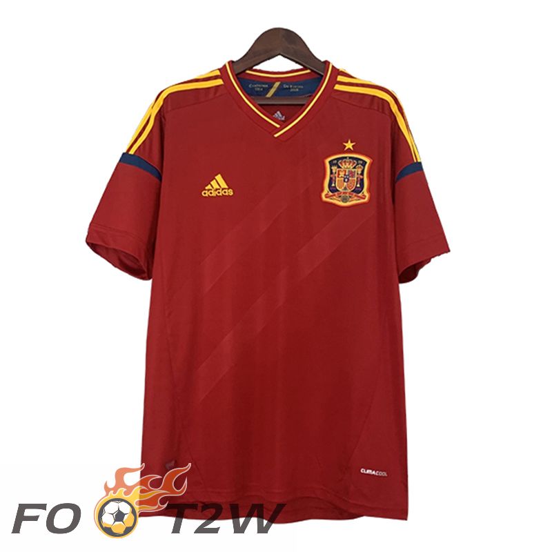 Maillot De Foot Espagne Retro Domicile 2012