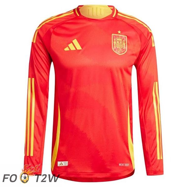 Maillot Equipe Foot Espagne Domicile Manches Longues 2024/2025