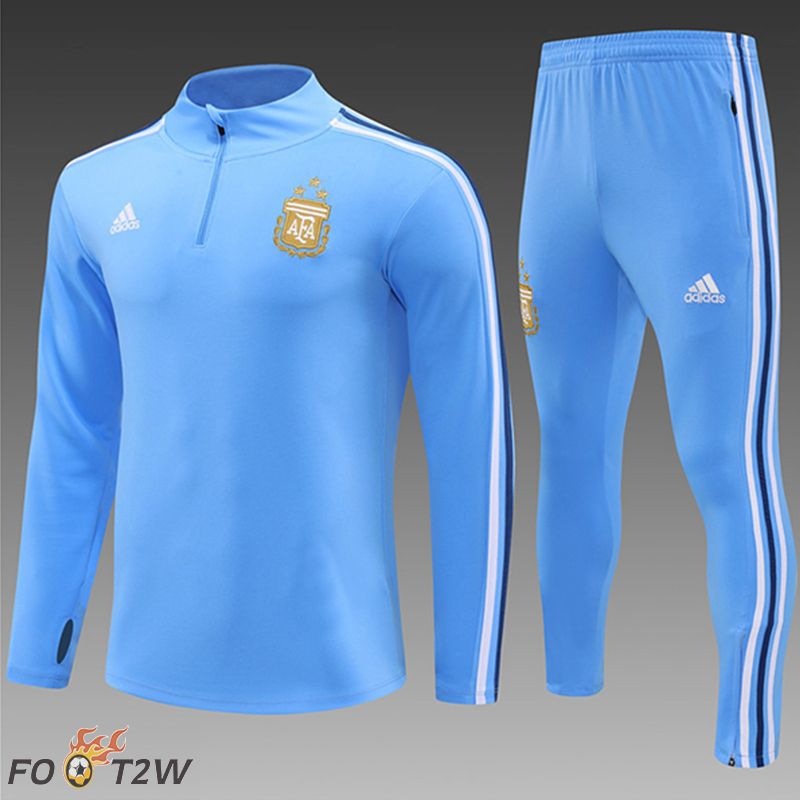 Ensemble Survetement De Foot Argentine Enfant Bleu 2024/2025