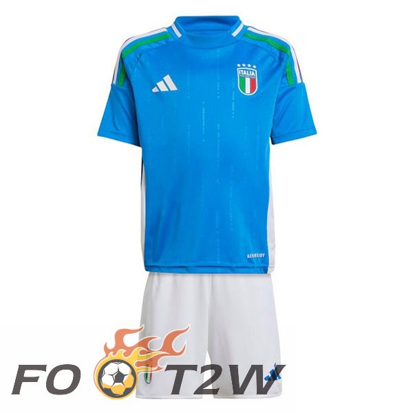 Maillot Equipe De Italie Enfant Domicile Bleu 2024/2025