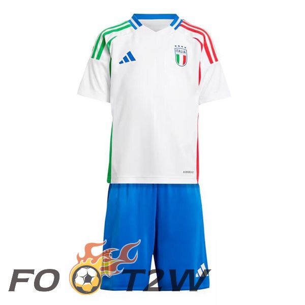 Maillot Equipe De Italie Enfant Exterieur Blanc 2024/2025