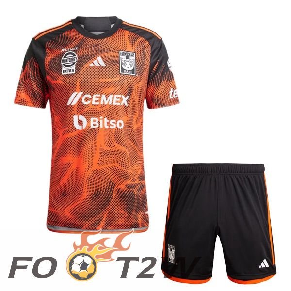 Maillot De Foot Tigres UANL Enfant Third Orange 2024/2025