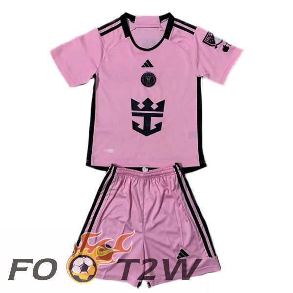 Maillot De Foot Inter Miami CF Enfant Domicile Rose 2024/2025