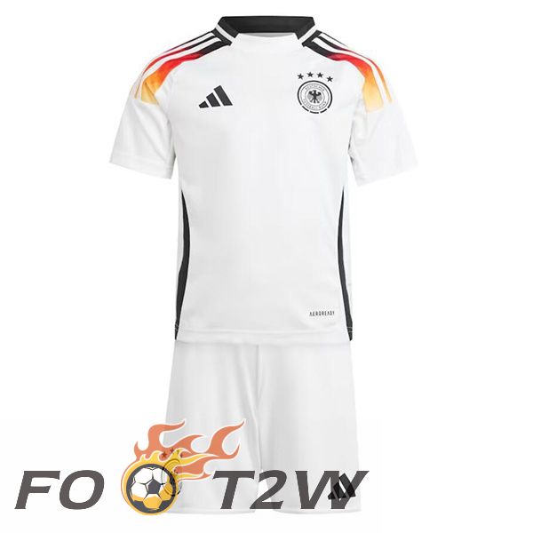 Maillot Equipe De Allemagne Enfant Domicile Blanc 2024/2025