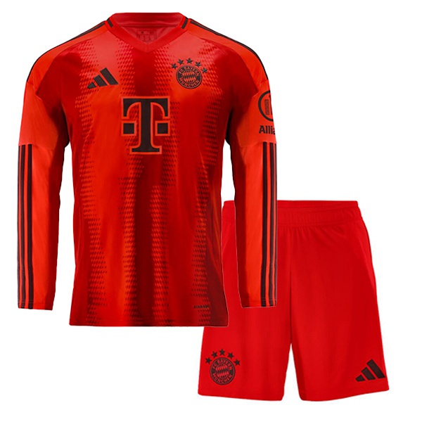 Maillot De Foot Bayern Munich Enfant Domicile Manche longue Rouge 2024/2025