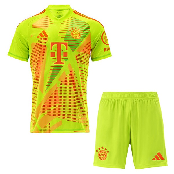 Maillot De Foot Bayern Munich Enfant Gardien De but Vert 2024/2025