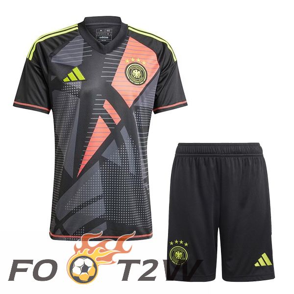 Maillot Equipe De Allemagne Enfant Gardien De but Noir 2024/2025