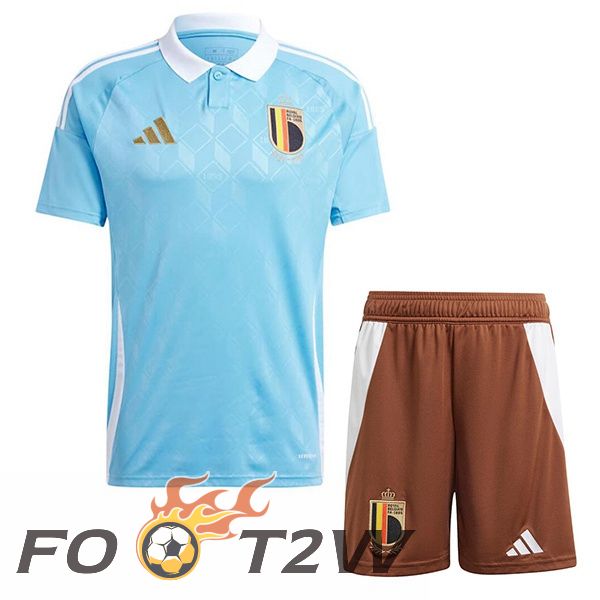 Maillot Equipe De Belgique Enfant Exterieur Bleu 2024/2025