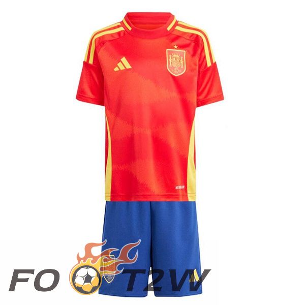 Maillot Equipe De Espagne Enfant Domicile Rouge 2024/2025