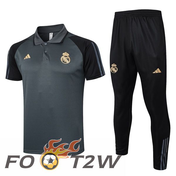 Ensemble Polo Real Madrid + Pantalon Gris 2024/2025