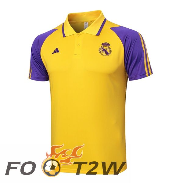 Ensemble Polo Real Madrid Jaune 2024/2025