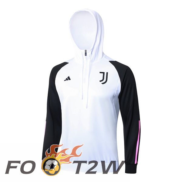 Sweat A Capuche Juventus Blanc 2024/2025