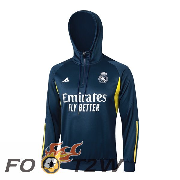 Sweat A Capuche Real Madrid Bleu Royal 2024/2025