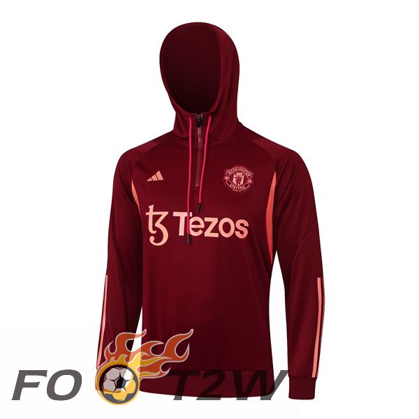 Sweat A Capuche Manchester United Rouge 2024/2025