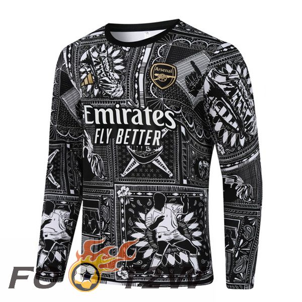 Training Sweatshirt Arsenal Noir 2024/2025