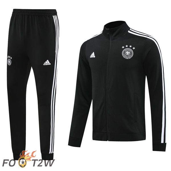 Ensemble Survetement De Foot - Veste Allemagne Noir 2024/2025