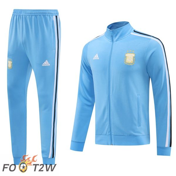 Ensemble Survetement De Foot - Veste Argentine Bleu 2024/2025