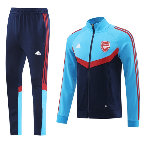 Ensemble Veste Survetement De Foot Arsenal Bleu 2024/2025