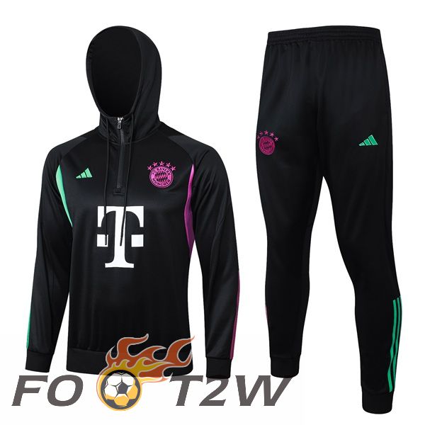 Survetement De Foot - Sweat A Capuche Bayern Munich Noir 2024/2025