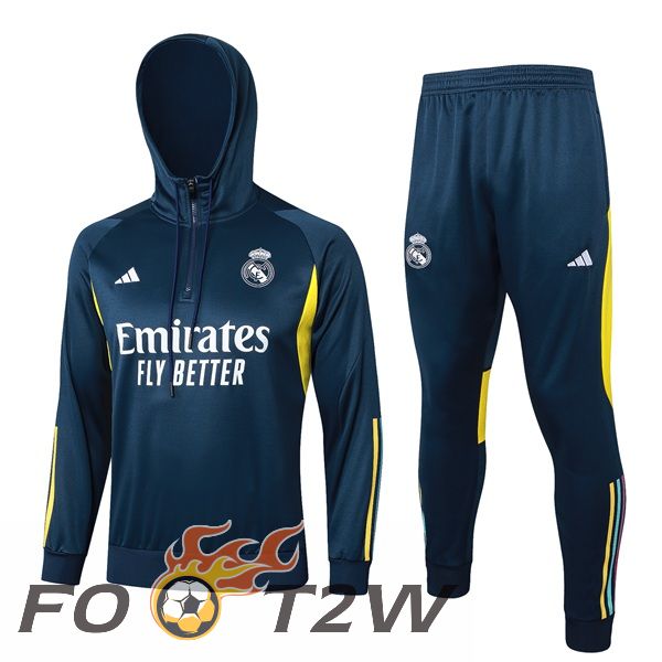 Survetement De Foot - Sweat A Capuche Real Madrid Bleu Royal 2024/2025