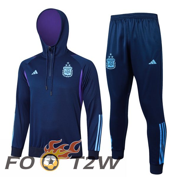 Survetement De Foot - Sweat A Capuche Argentine Bleu Royal 2024/2025