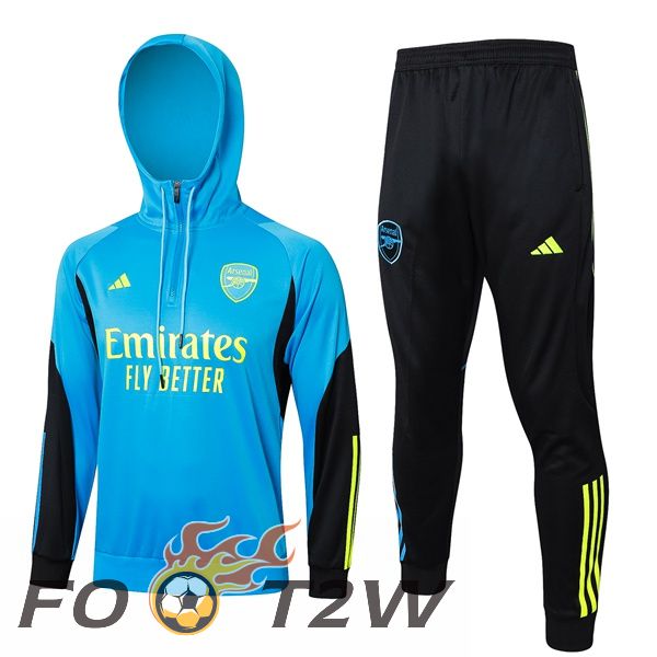 Survetement De Foot - Sweat A Capuche Arsenal Bleu 2024/2025