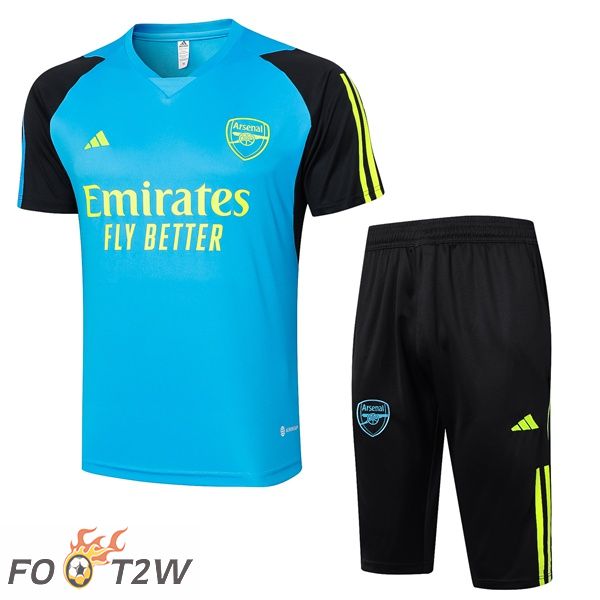 Ensemble Training T-Shirts Arsenal + Shorts Bleu 2024/2025