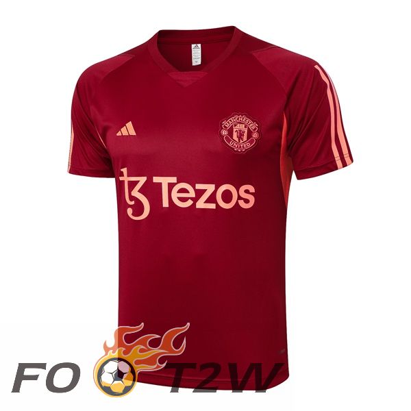 Training T-Shirts Manchester United Rouge 2024/2025