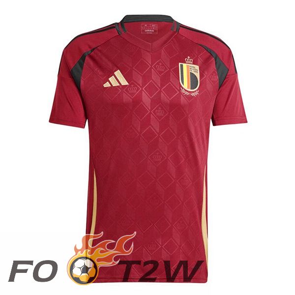 Maillot Equipe De Belgique Domicile Rouge 2024/2025