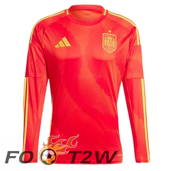 Maillot Equipe De Espagne Domicile Manche longue Rouge 2024/2025