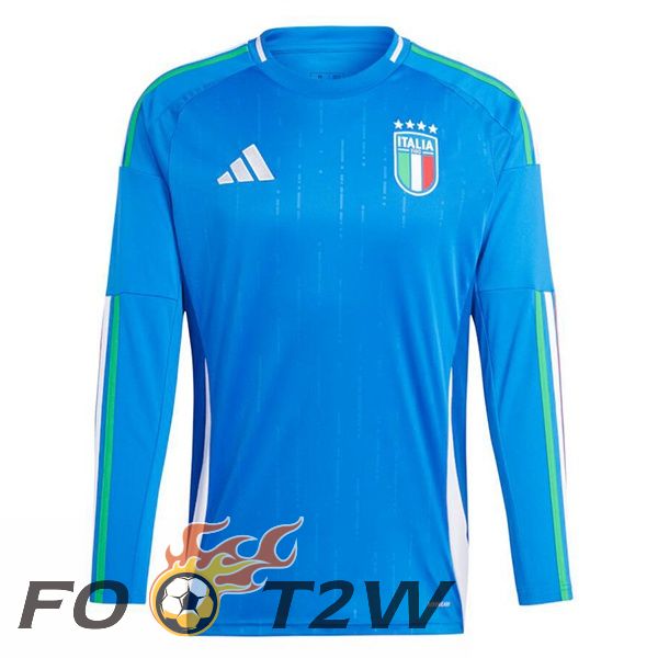 Maillot Equipe De Italie Domicile Manche longue Bleu 2024/2025