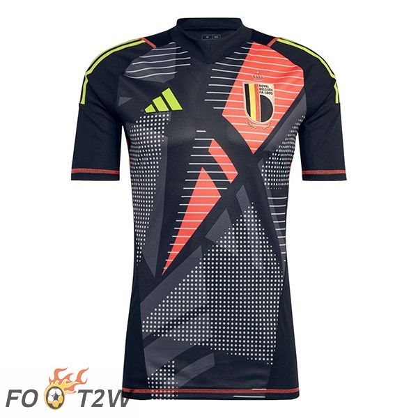 Maillot Equipe De Belgique Gardien De but Noir 2024/2025