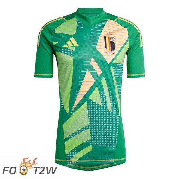 Maillot Equipe De Belgique Gardien De but Vert 2024/2025