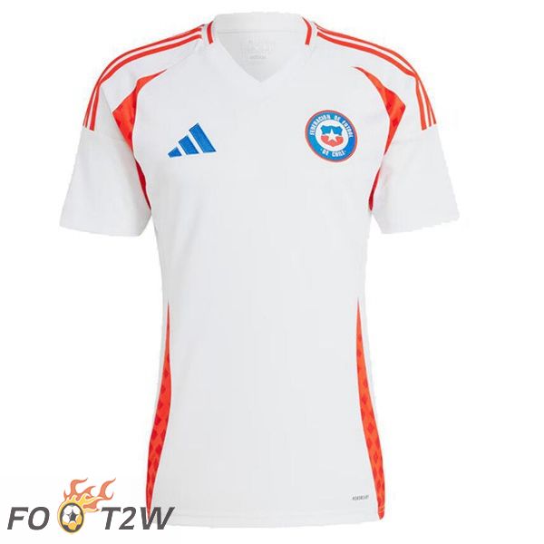 Maillot Equipe De Chili Exterieur Blanc 2024/2025