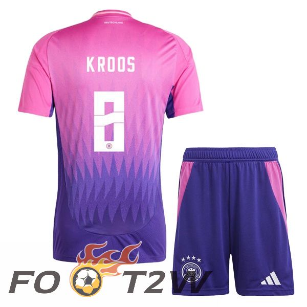 Maillot Equipe De Allemagne (KROOS 8) Enfant Exterieur Rose Pourpre 2024/2025