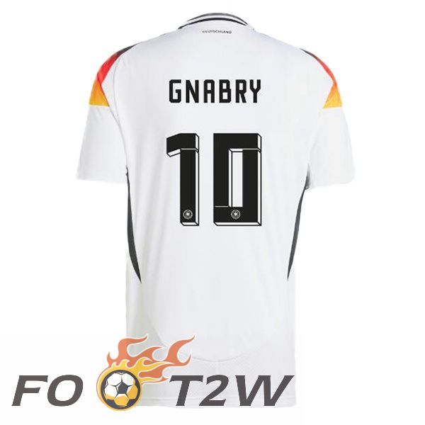 Maillot Equipe De Allemagne (GNABRY 10) Domicile Blanc 2024/2025