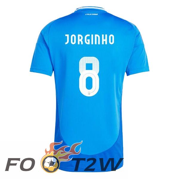 Maillot Equipe De Italie (JORGINHO 8) Domicile Bleu 2024/2025