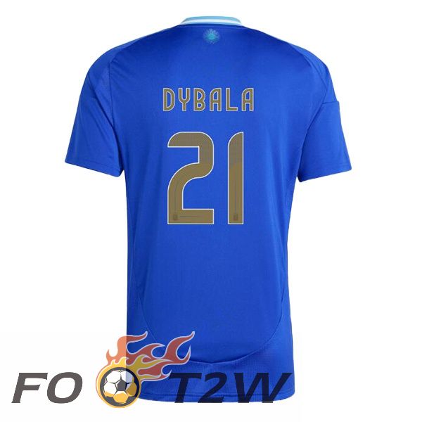 Maillot Equipe De Argentine (DYBALA 21) Exterieur Bleu 2024/2025