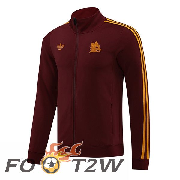 Veste Foot AS Roma Rouge 2024/2025